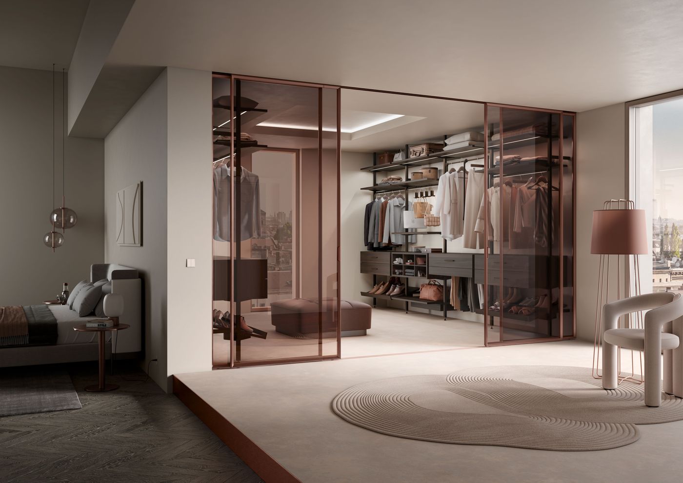 Sliding wardrobe